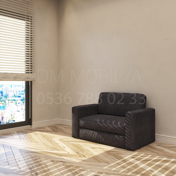 100 cm kolçaklı koltuk küçük alanlar için kumaş kaplı modern koltuk
