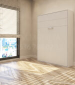 140x190 çift kişilik duvar yatağı açık hali, katlanır yatak sistemi modern tasarım