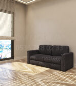 150 cm kolçaklı koltuk modern tasarım kumaş kaplı oturma alanı