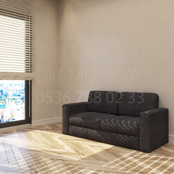 150 cm kolçaklı koltuk modern tasarım kumaş kaplı oturma alanı