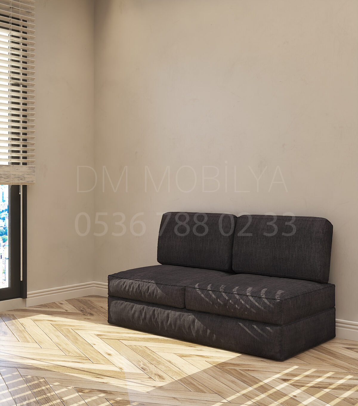 150 cm koltuk kumaş kaplı modern oturma alanı kompakt koltuk modeli