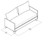 150 cm sandıklı oturma alanı depolama özellikli modern oturma bankı