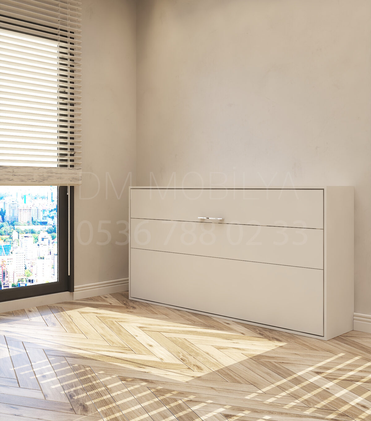 90x190 tek kişilik duvar yatağı kapalı hali, katlanır yatak sistemi modern tasarım