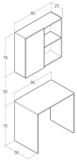 çalışma masası modern tasarım, ev ve ofis için kullanışlı masa modeli