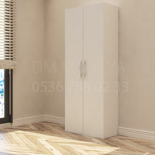 çift kapaklı dolap geniş iç hacimli modern gardırop modeli