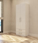 çift kapaklı dolap geniş iç hacimli modern gardırop modeli