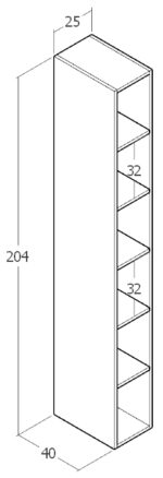 dar kitaplık küçük alanlar için ideal raflı kitaplık modeli