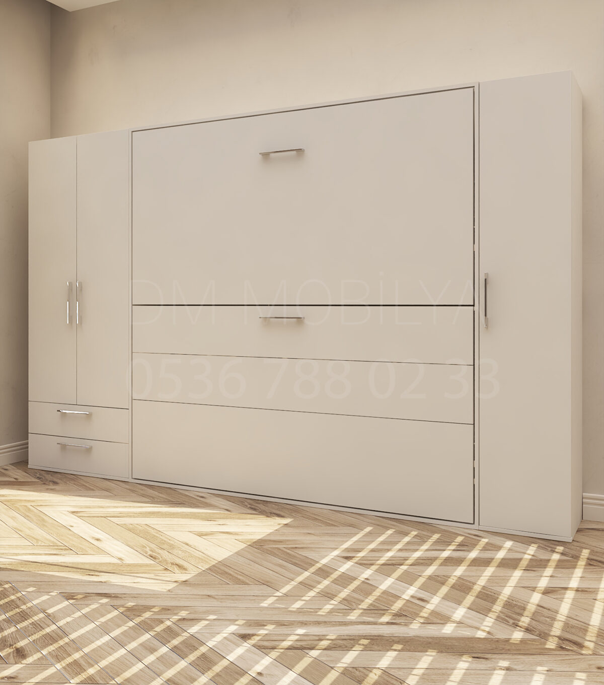 dm aris konsept duvar yatağı şık ve fonksiyonel mobilya sistemi