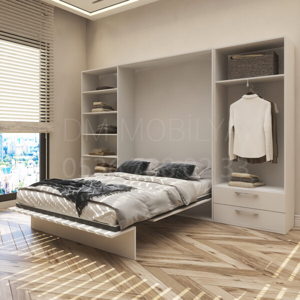 dm aura konsept duvar yatağı estetik ve fonksiyonel mobilya çözümü