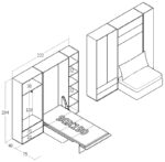 dm loft konsept duvar yatağı modern loft tarzı mobilya tasarımı