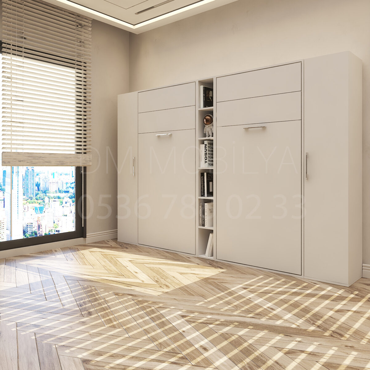 dm mono konsept duvar yatağı minimalist tasarım modern mobilya, katlanır yataklı konsept