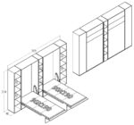 dm mono konsept duvar yatağı minimalist tasarım modern mobilya, katlanır yataklı konsept