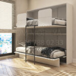 Modern ranza modeli, küçük odalar için ideal yer tasarruflu çift katlı yatak