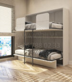 Modern ranza modeli, küçük odalar için ideal yer tasarruflu çift katlı yatak