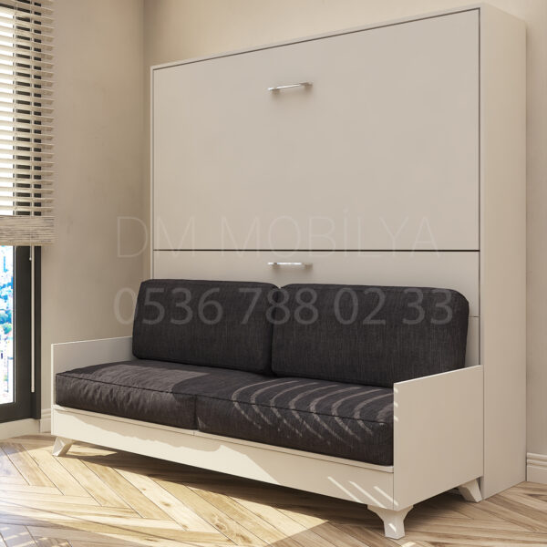 Modern ranza modeli, küçük odalar için ideal yer tasarruflu çift katlı yatak sandıklı model