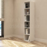 kitaplık modern tasarım geniş raflı kitaplık modeli