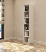 kitaplık modern tasarım geniş raflı kitaplık modeli